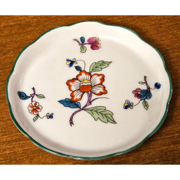 RARE Vintage Herend Hungary 1839- 1939 Butter Pat Dish Mini Plate D (gg310) - Picture 1 of 4